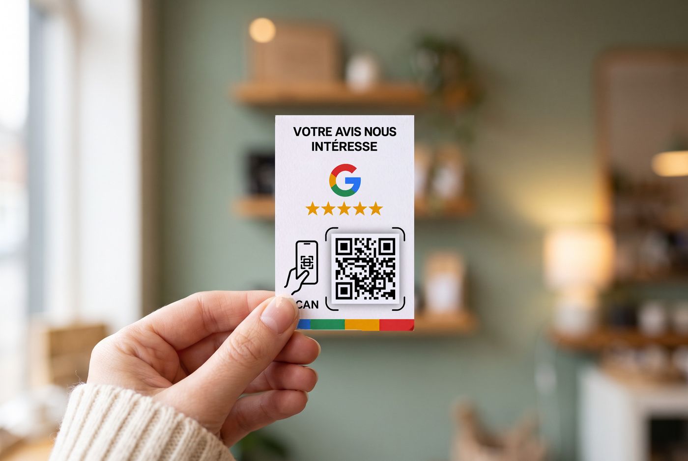 Carte tenue dans une main — Sans logo